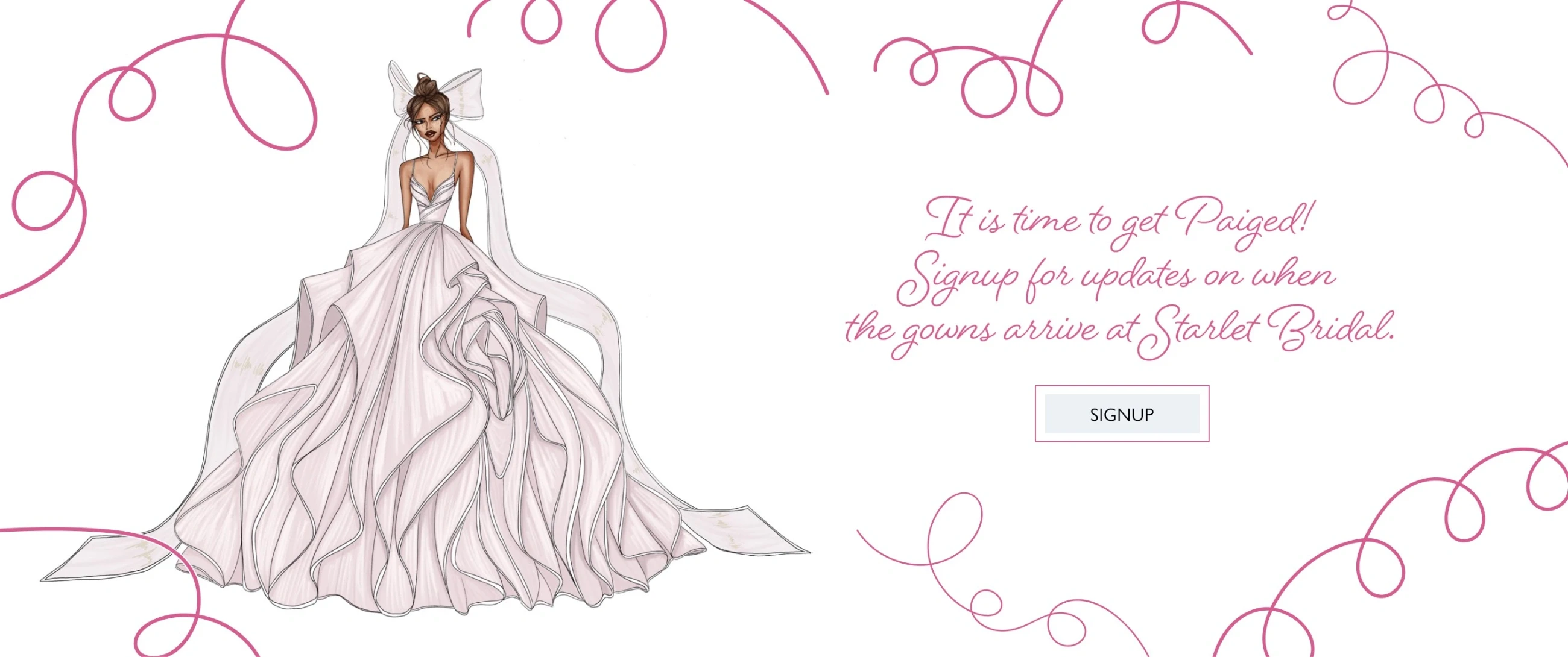 Hayley Paige announcement desktop banner