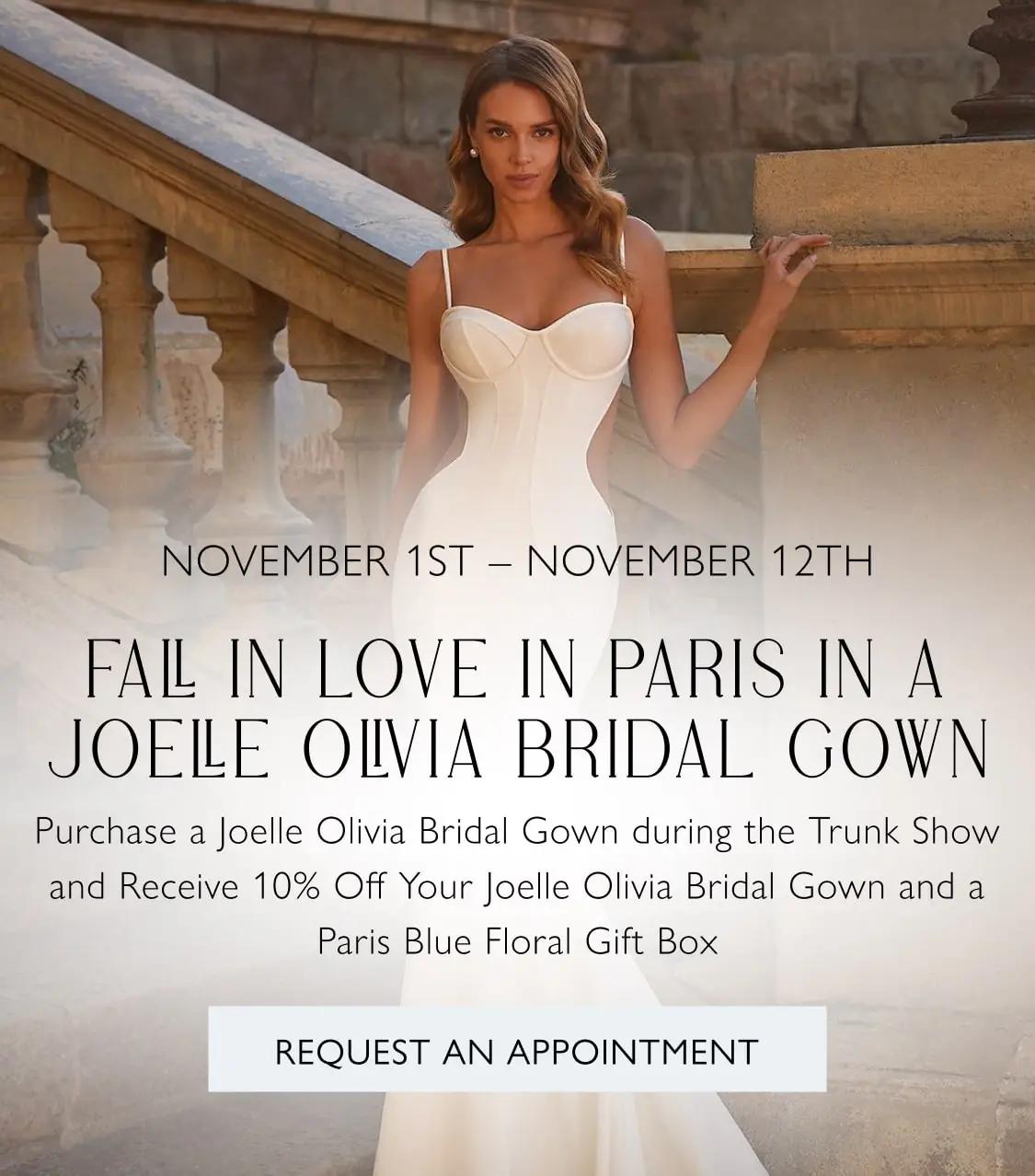 joele olivia bridal event banner